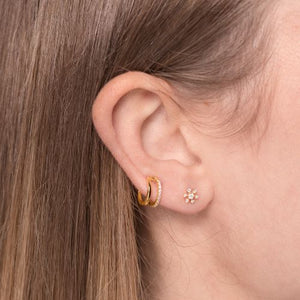 Pendiente Circonita Ear-Cuff  Gold
