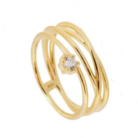 Anillo Circonita Gold