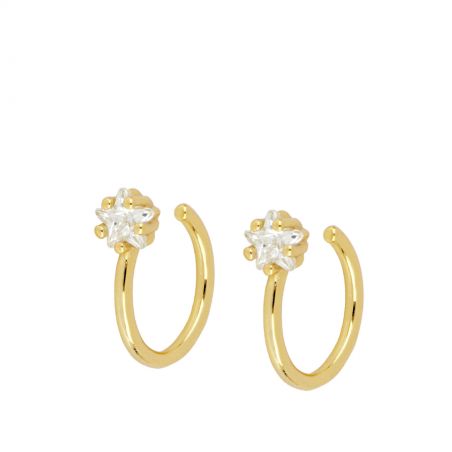 Pendiente Circonita Ear-Cuff  Gold